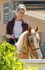 AMBER HEARD Riding Her Horse in Los Angeles 10/27/2020