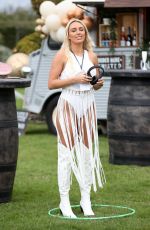 AMBER TURNER on the Set of The Only Way is Essex at Chlochella Festival in Essex 10/06/2020