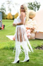 AMBER TURNER on the Set of The Only Way is Essex at Chlochella Festival in Essex 10/06/2020