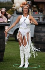 AMBER TURNER on the Set of The Only Way is Essex at Chlochella Festival in Essex 10/06/2020