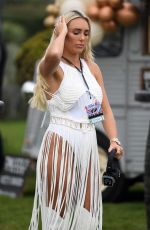 AMBER TURNER on the Set of The Only Way is Essex at Chlochella Festival in Essex 10/06/2020