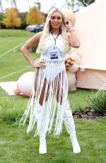 AMBER TURNER on the Set of The Only Way is Essex at Chlochella Festival in Essex 10/06/2020