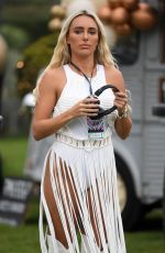 AMBER TURNER on the Set of The Only Way is Essex at Chlochella Festival in Essex 10/06/2020