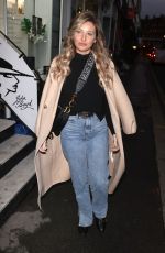 AMY HART Leaves George Vallossian Salon in London 10/15/2020