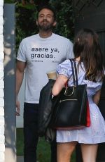 ANA DE ARMAS and Ben Affleck Outside Their Home in Pacific Palisades 10/15/2020