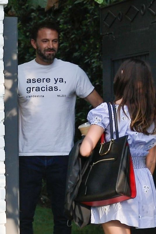 ANA DE ARMAS and Ben Affleck Outside Their Home in Pacific Palisades 10/15/2020