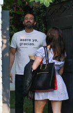 ANA DE ARMAS and Ben Affleck Outside Their Home in Pacific Palisades 10/15/2020