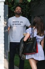ANA DE ARMAS and Ben Affleck Outside Their Home in Pacific Palisades 10/15/2020