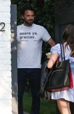 ANA DE ARMAS and Ben Affleck Outside Their Home in Pacific Palisades 10/15/2020