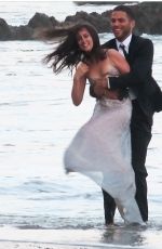 ANA DE ARMAS on the Set of a Perfume Commercial in Malibu 10/21/2020