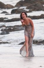 ANA DE ARMAS on the Set of a Perfume Commercial in Malibu 10/21/2020