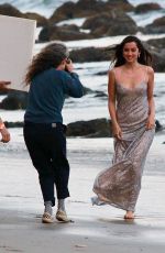 ANA DE ARMAS on the Set of a Perfume Commercial in Malibu 10/21/2020