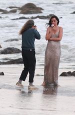 ANA DE ARMAS on the Set of a Perfume Commercial in Malibu 10/21/2020