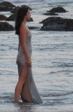 ANA DE ARMAS on the Set of a Perfume Commercial in Malibu 10/21/2020