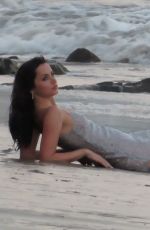 ANA DE ARMAS on the Set of a Perfume Commercial in Malibu 10/21/2020