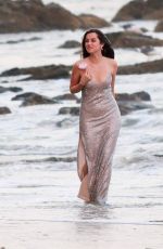 ANA DE ARMAS on the Set of a Perfume Commercial in Malibu 10/21/2020