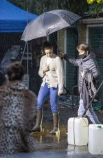 ANNE HATHAWAY on the Set of Lockdown in London 09/27/2020