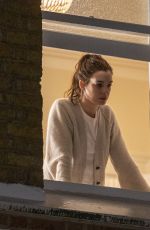 ANNE HATHAWAY on the Set of Lockdown in London 09/27/2020
