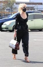 ANNE HECHE All in Black at DWTS Studio in Los Angeles 10/01/2020