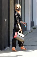 ANNE HECHE All in Black at DWTS Studio in Los Angeles 10/01/2020