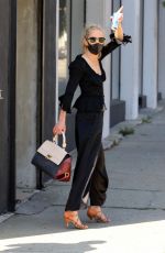ANNE HECHE All in Black at DWTS Studio in Los Angeles 10/01/2020