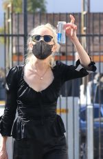 ANNE HECHE All in Black at DWTS Studio in Los Angeles 10/01/2020