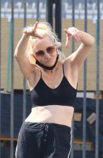 ANNE HECHE at Dancing with the Stars Studio in Los Angeles 10/04/2020