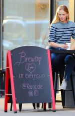 ANNE VYALITSYNA Out for Coffee at The Kava in New York 10/23/2020