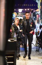 ASHLEY BENSON and G-Eazy Out for Dinner at La Poubelle in Hollywood 10/11/2020