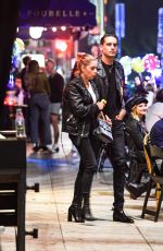 ASHLEY BENSON and G-Eazy Out for Dinner at La Poubelle in Hollywood 10/11/2020