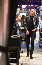 ASHLEY BENSON and G-Eazy Out for Dinner at La Poubelle in Hollywood 10/11/2020