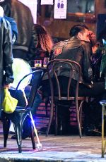 ASHLEY BENSON and G-Eazy Out for Dinner at La Poubelle in Hollywood 10/11/2020
