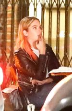 ASHLEY BENSON Out for Dinner in Los Angeles 10/21/2020