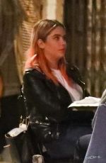 ASHLEY BENSON Out for Dinner in Los Angeles 10/21/2020