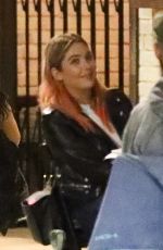 ASHLEY BENSON Out for Dinner in Los Angeles 10/21/2020