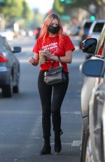 ASHLEY BENSON Out for Iced Coffee in Los Angeles 10/13/2020