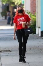 ASHLEY BENSON Out for Iced Coffee in Los Angeles 10/13/2020