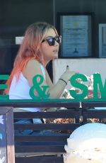 ASHLEY BENSON Out for Lunch in Los Angeles 10/14/2020