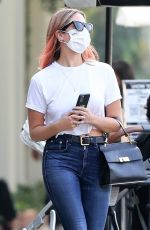 ASHLEY BENSON Out fot Lunch at Croft Alley in West Hollywood 10/21/2020