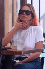 ASHLEY BENSON Out fot Lunch at Croft Alley in West Hollywood 10/21/2020