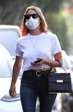 ASHLEY BENSON Out fot Lunch at Croft Alley in West Hollywood 10/21/2020