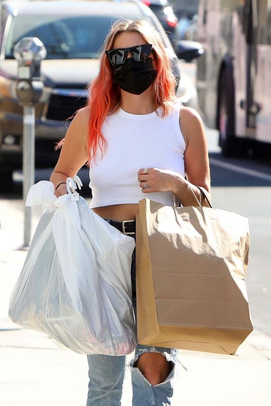 ASHLEY BENSON Out Shopping in West Hollywood 10/14/2020
