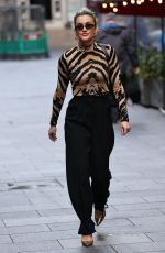 ASHLEY ROBERTS Arrives at Heart Radio in London 10/13/2020