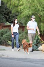 AUBREY PLAZA and Jeff Baena Out with Their Dogs in Los Feliz 10/14/2020