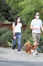 AUBREY PLAZA and Jeff Baena Out with Their Dogs in Los Feliz 10/14/2020