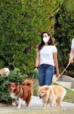 AUBREY PLAZA and Jeff Baena Out with Their Dogs in Los Feliz 10/14/2020