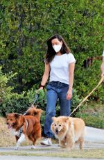 AUBREY PLAZA and Jeff Baena Out with Their Dogs in Los Feliz 10/14/2020