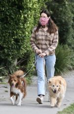 AUBREY PLAZA and Jeff Baena Out with Their Dogs in Los Feliz 10/24/2020
