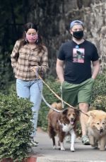AUBREY PLAZA and Jeff Baena Out with Their Dogs in Los Feliz 10/24/2020