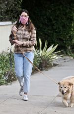 AUBREY PLAZA and Jeff Baena Out with Their Dogs in Los Feliz 10/24/2020